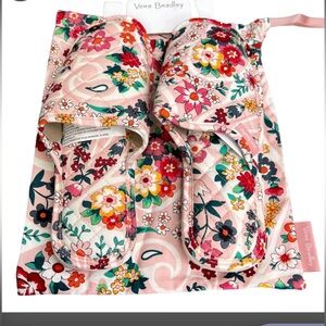 NWT Sz Large (9-10) Vera Bradley Prairie 🌾 Paisley Slippers